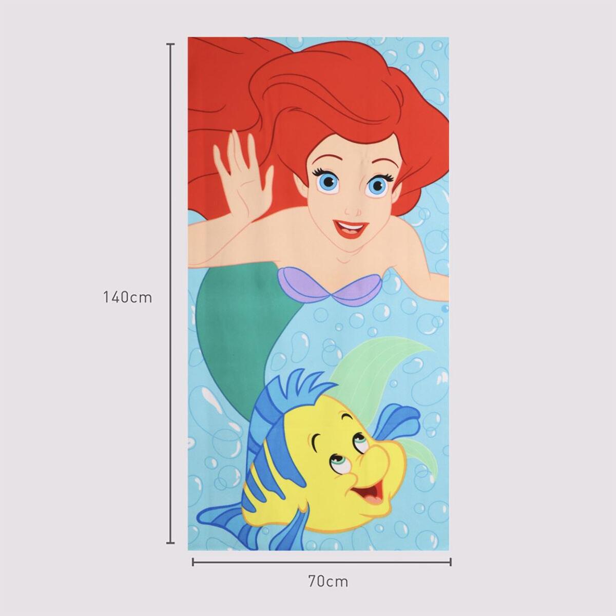 Toalla Microfibra de Princess - 70x140x1 cm - Color:Azul