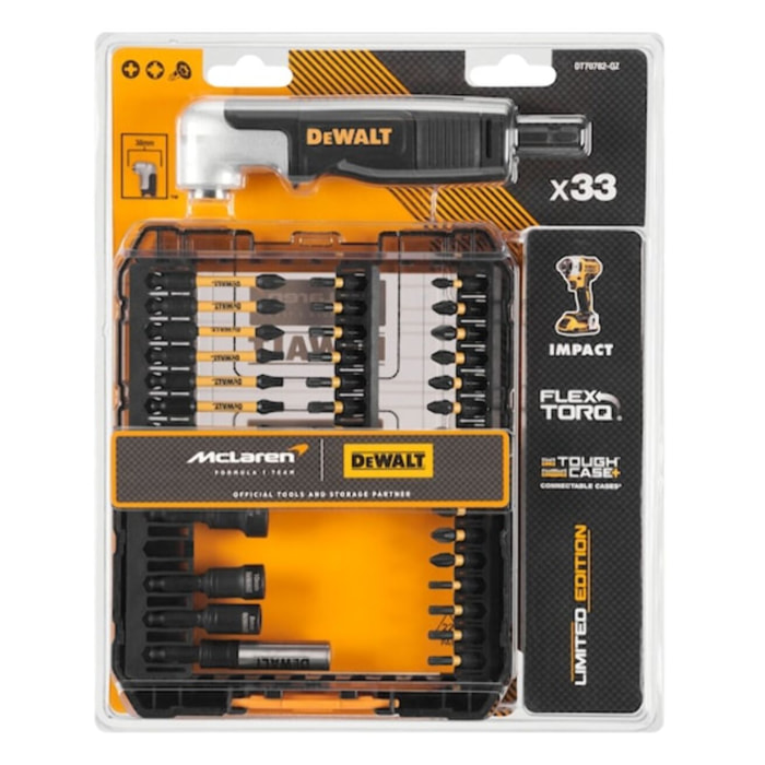 Coffret d'embouts avec renvoi d'angle édition limitée McLaren - DEWALT - DT70782-QZ