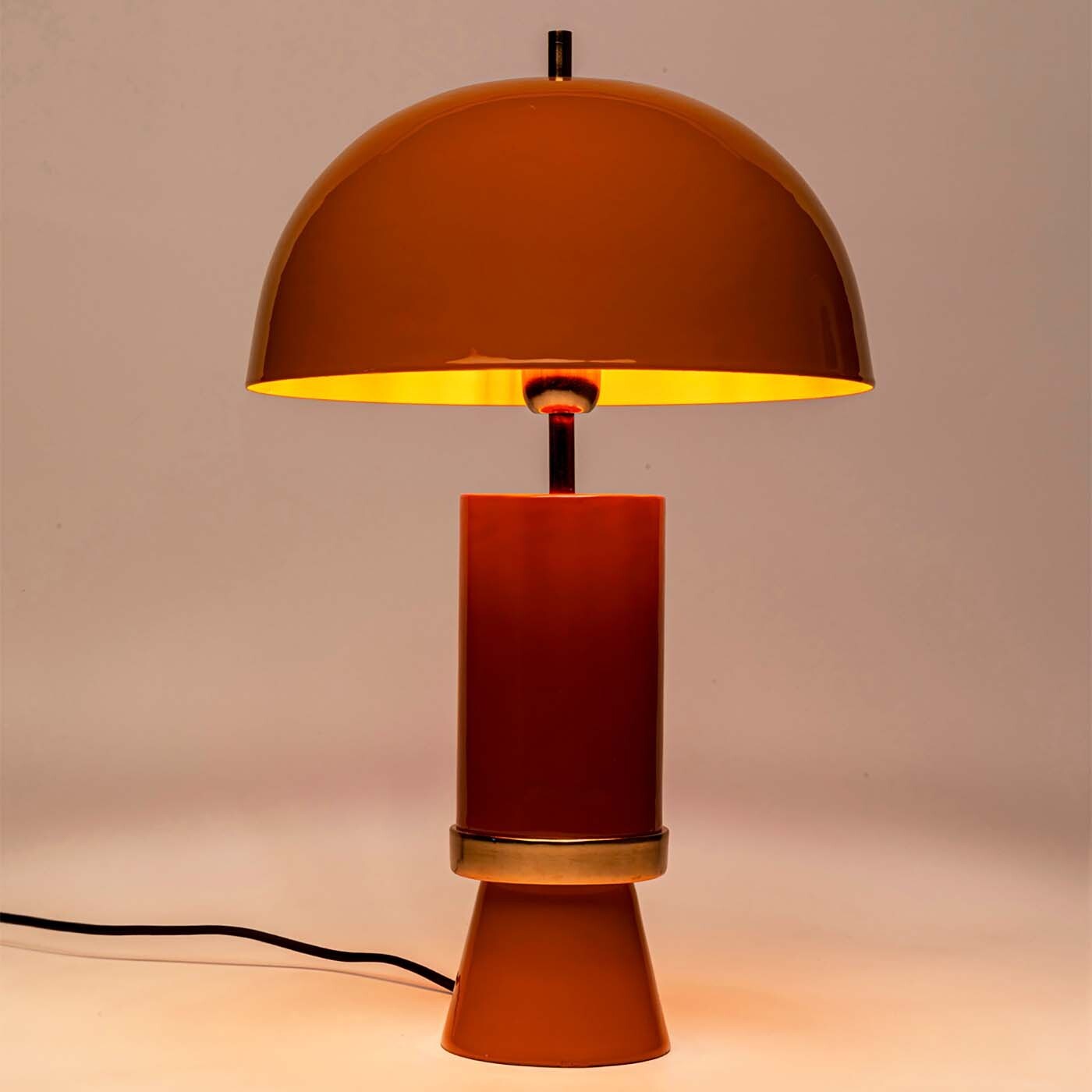 Lampe Josy jaune et marron Kare Design