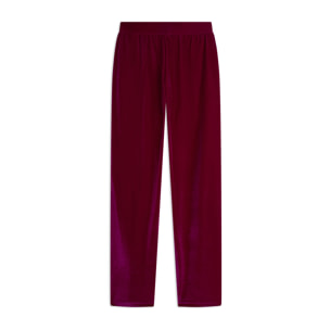 Pantaloni wide leg comfort da donna in tessuto lurex