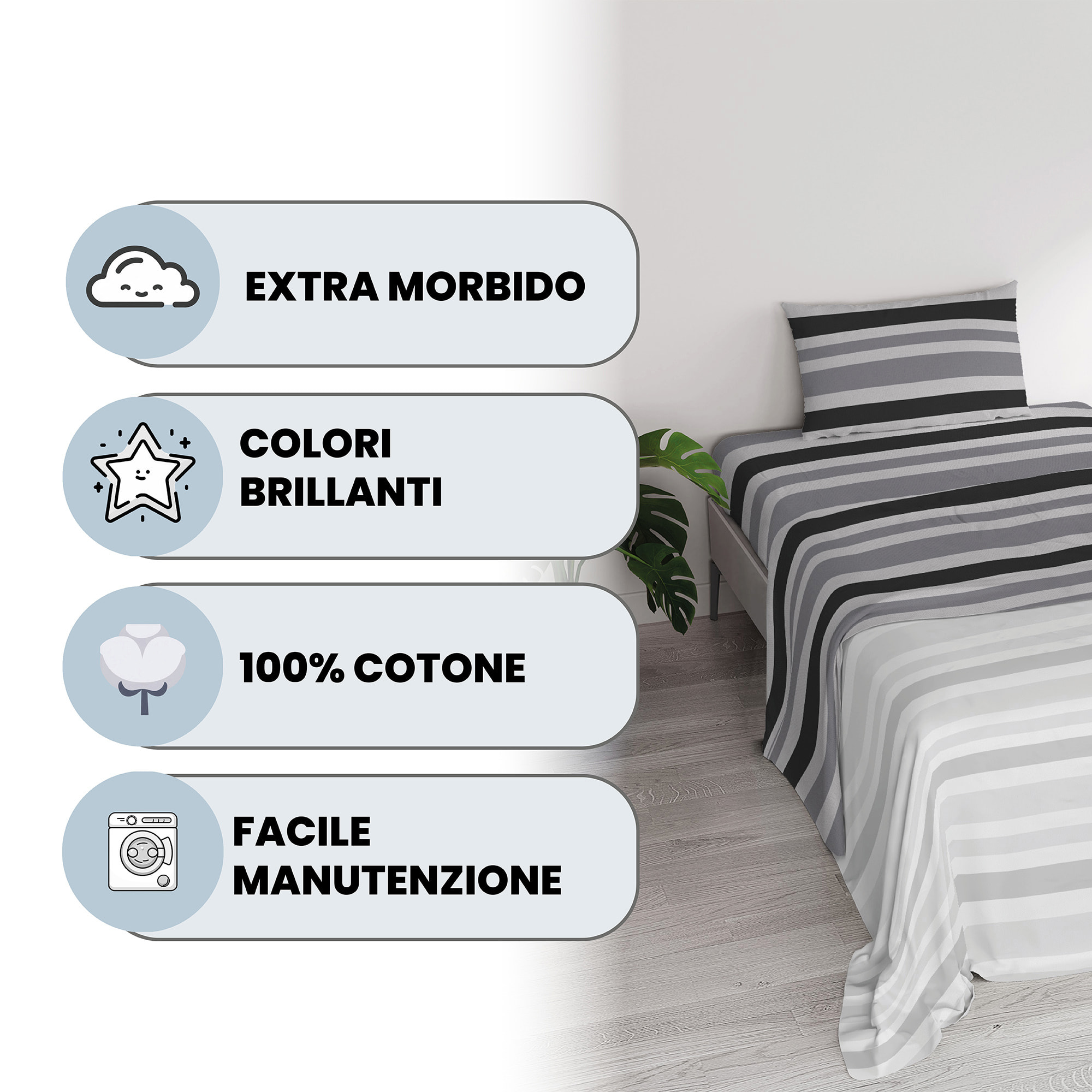 COMPLETO LETTO IDA SINGOLO
