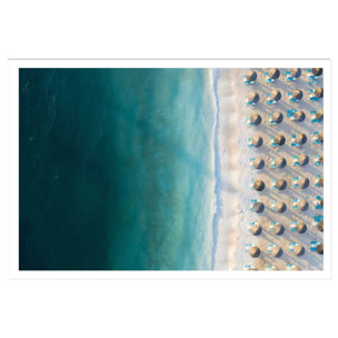 Poster bleu pacifique Affiche seule