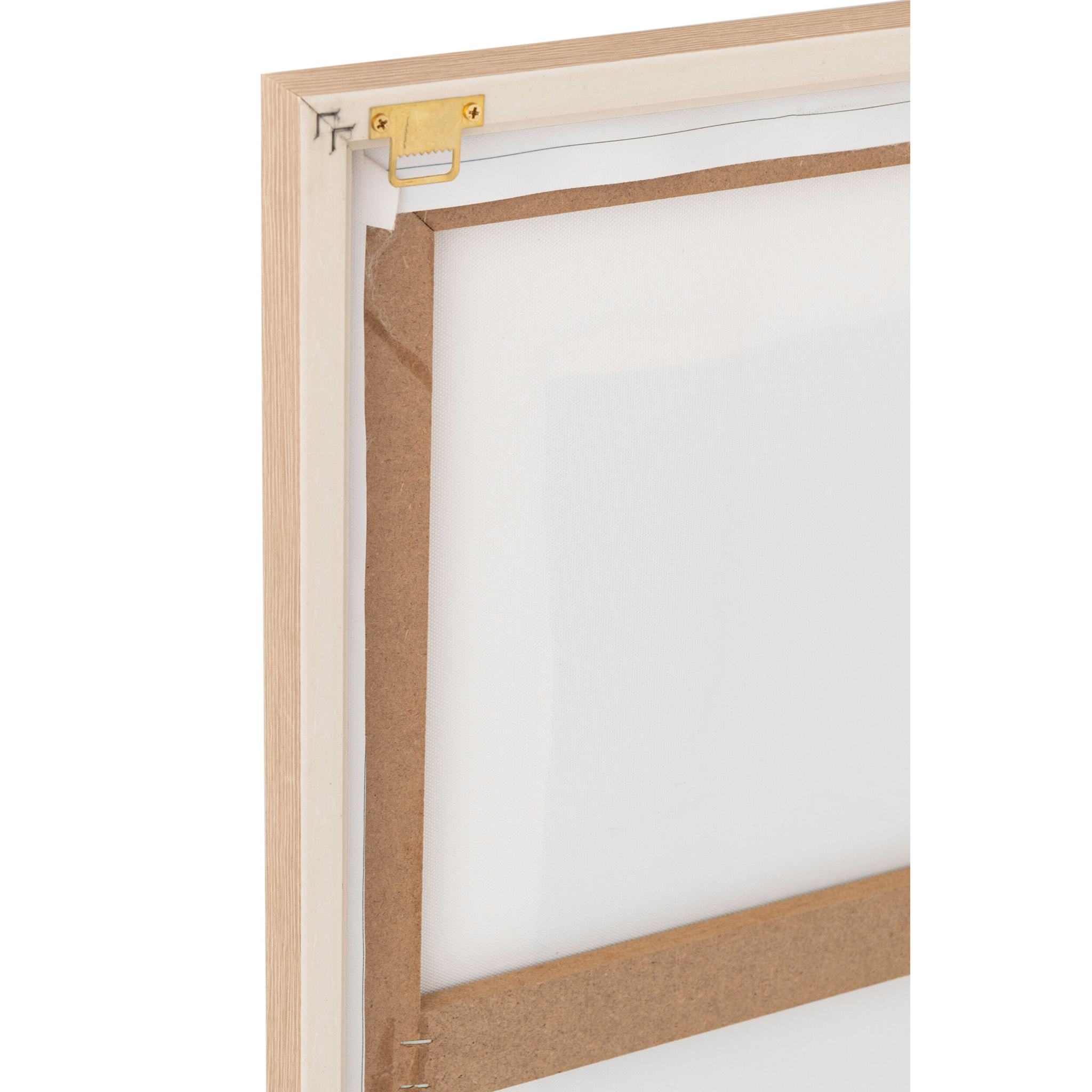 J-Line Tableau Objets 3D - toile - beige/marron foncé - 2 pièces