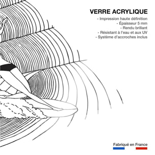 Tableau surfeuse Tableau plexiglas