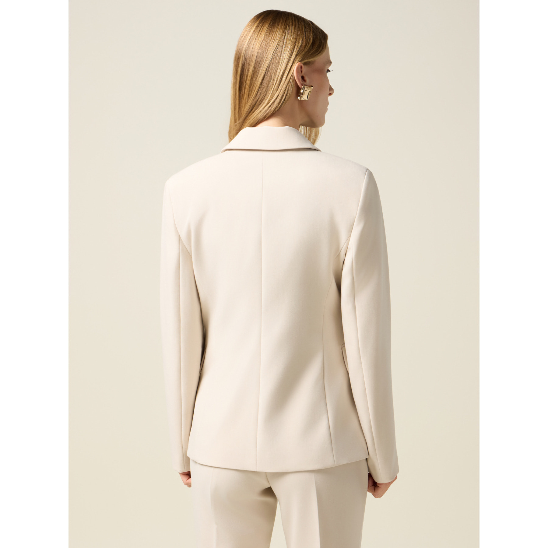 Oltre - Blazer misto viscosa - Beige