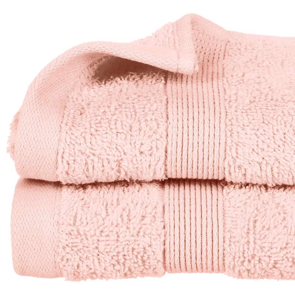 Serviette invité "Essentiel" - coton 450 gr/m² - rose 30x50 cm