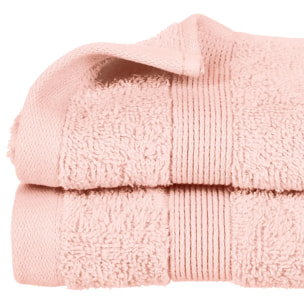 Serviette invité "Essentiel" - coton 450 gr/m² - rose 30x50 cm