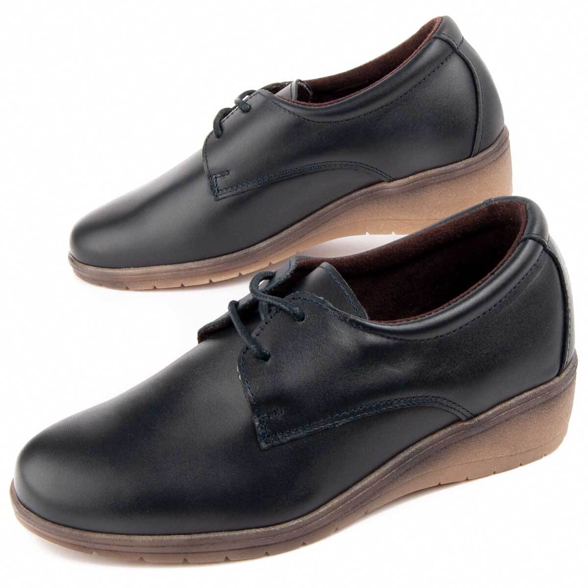 Oxford De Cuña - Azul - Altura: 4 Cm