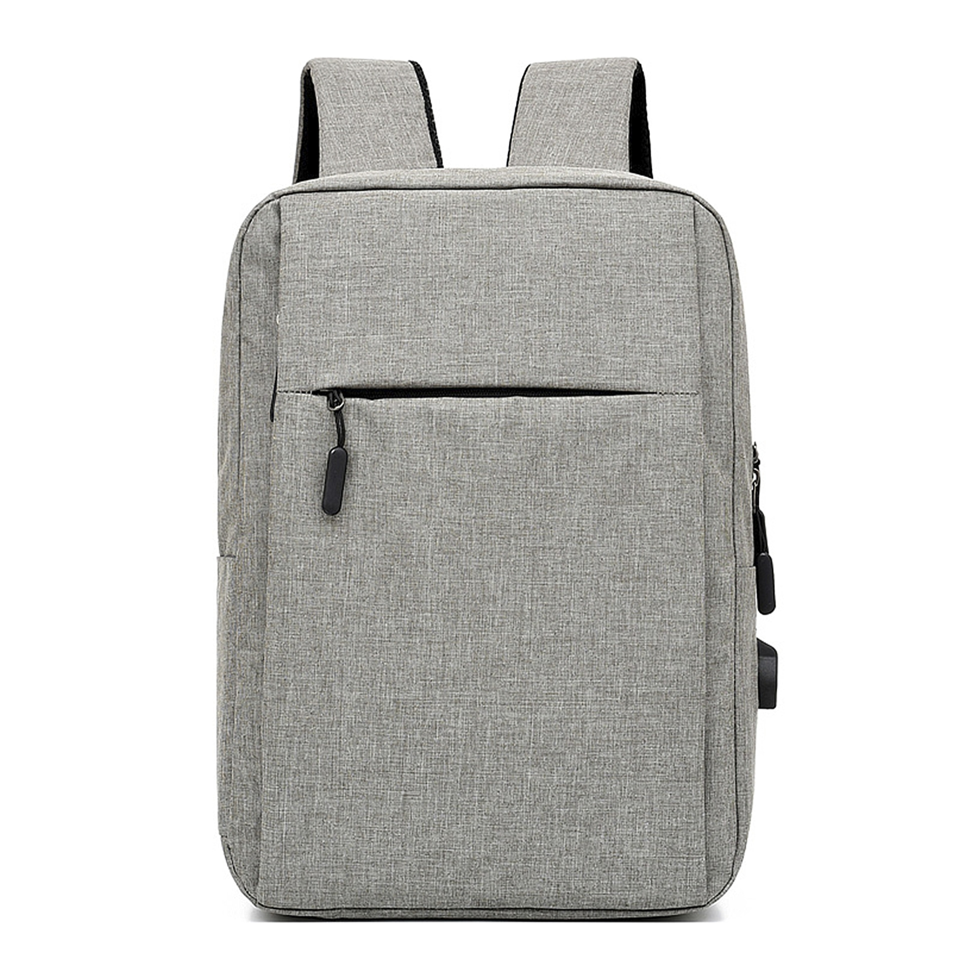 DAM Zaino per laptop  con interfaccia di ricarica USB. 30x13x42 cm. Grigio
