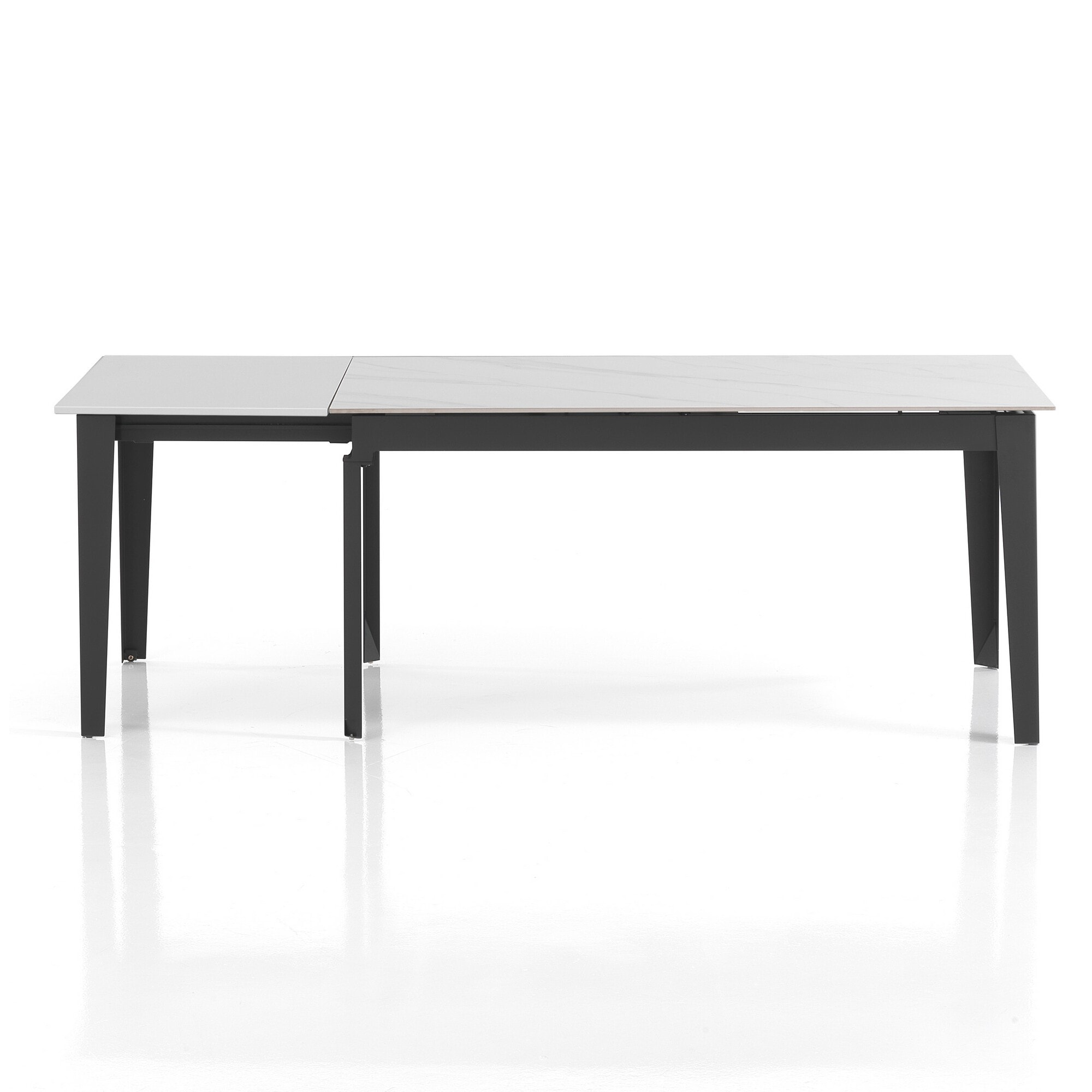 Tomasucci Grande table extensible en marbre blanc