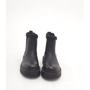 STIVALETTO CHELSEA BASSO FUR NERO