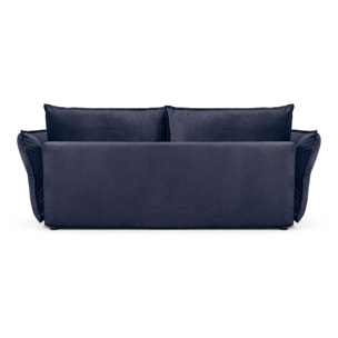 Canapé Velours Droit Convertible Verduro - 3 Places