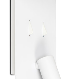 FOLD Lampe applique blanche avec lecteur LED