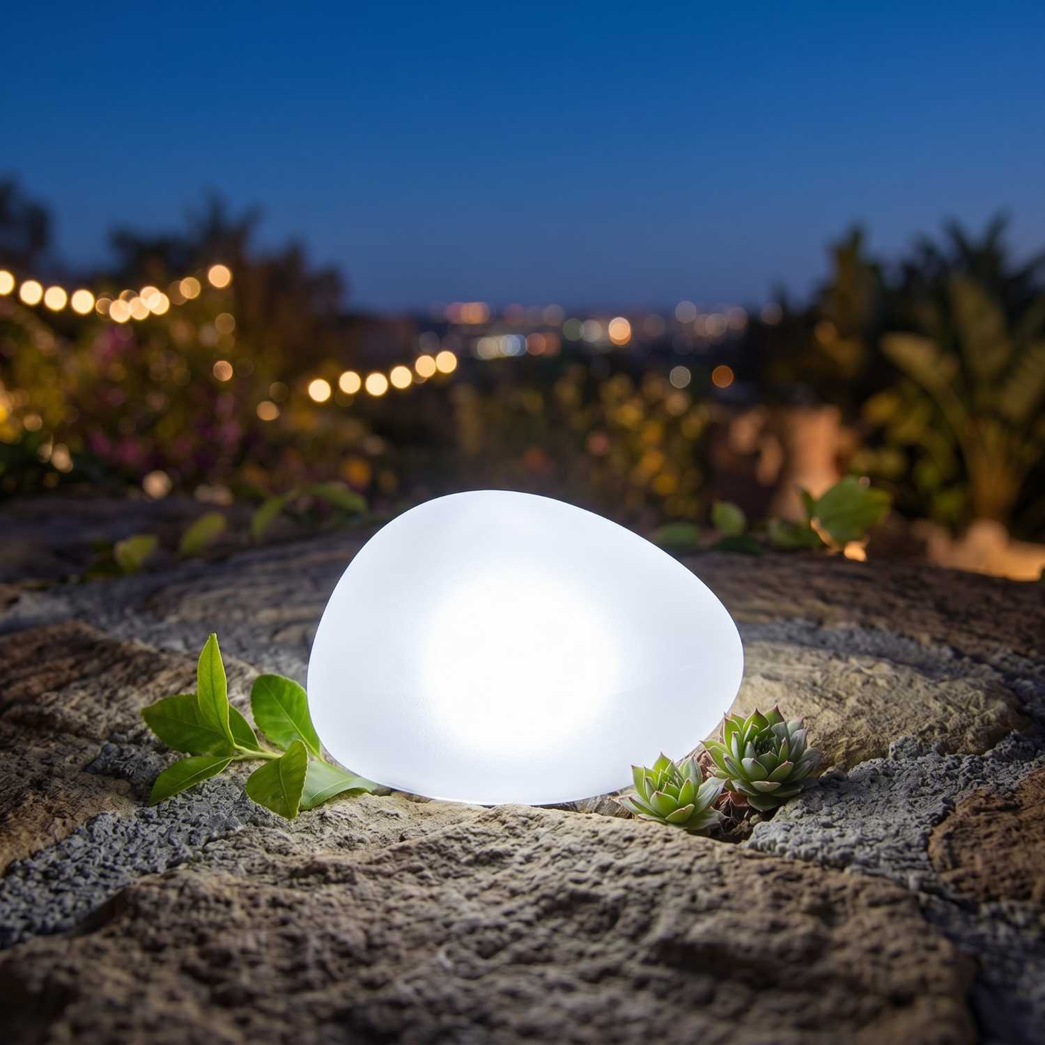 Décoration galet solaire SOLENZARA D16CM