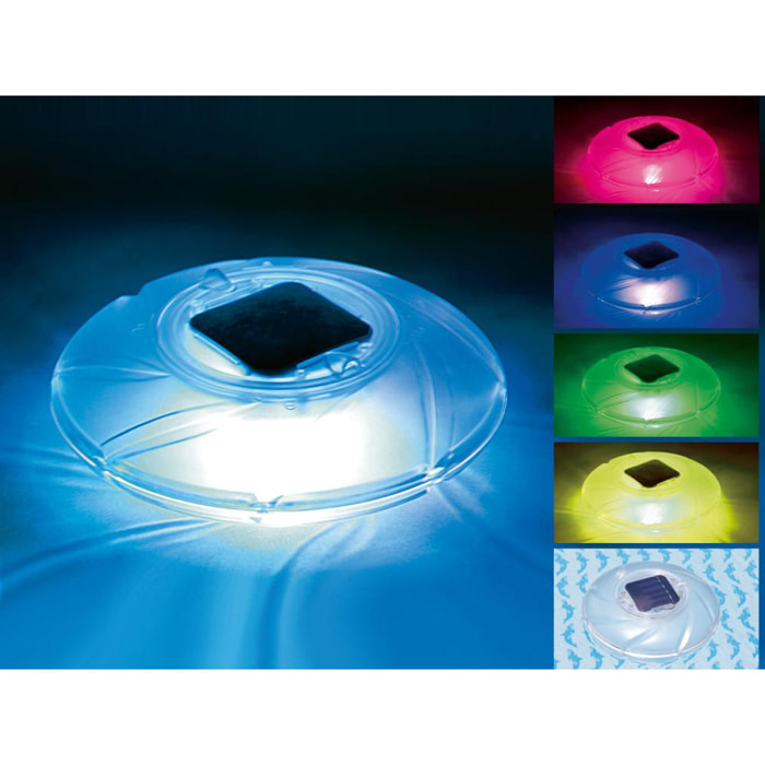 Lampe solaire flottante - Lumières LED multicolores alternées