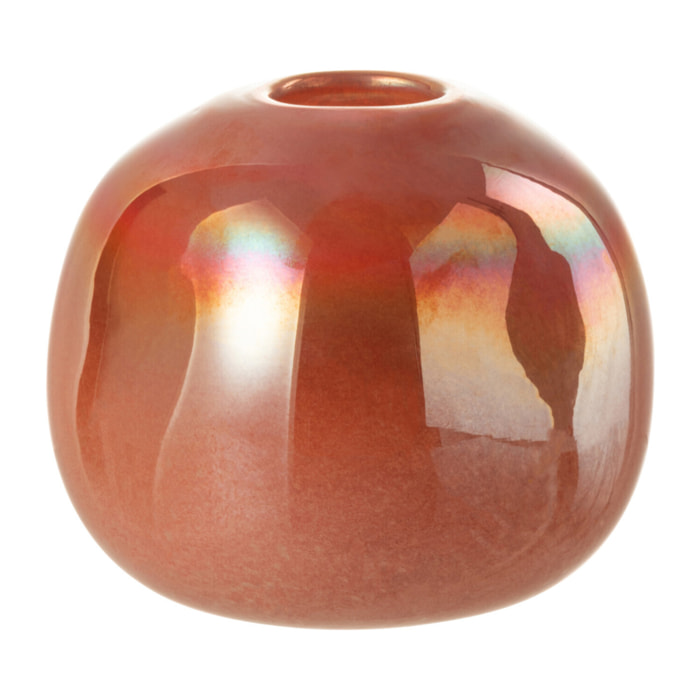 J-Line vase Boule - verre - rouge - small - Ø 13.5 cm