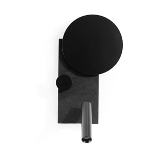 KLEE Lampe applique gauche noir avec lecteur