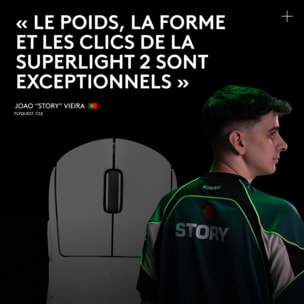 Souris Gamer Sans Fil LOGITECH G PRO X SUPERLIGHT 2 LIGHTSPEED Blanc