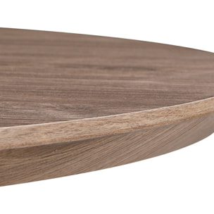 Tavolo da pranzo tondo 120 cm con top rovere - Gabry