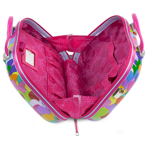 Maleta Cabina Y Neceser Agatha Ruiz De La Prada Corazones Fucsia