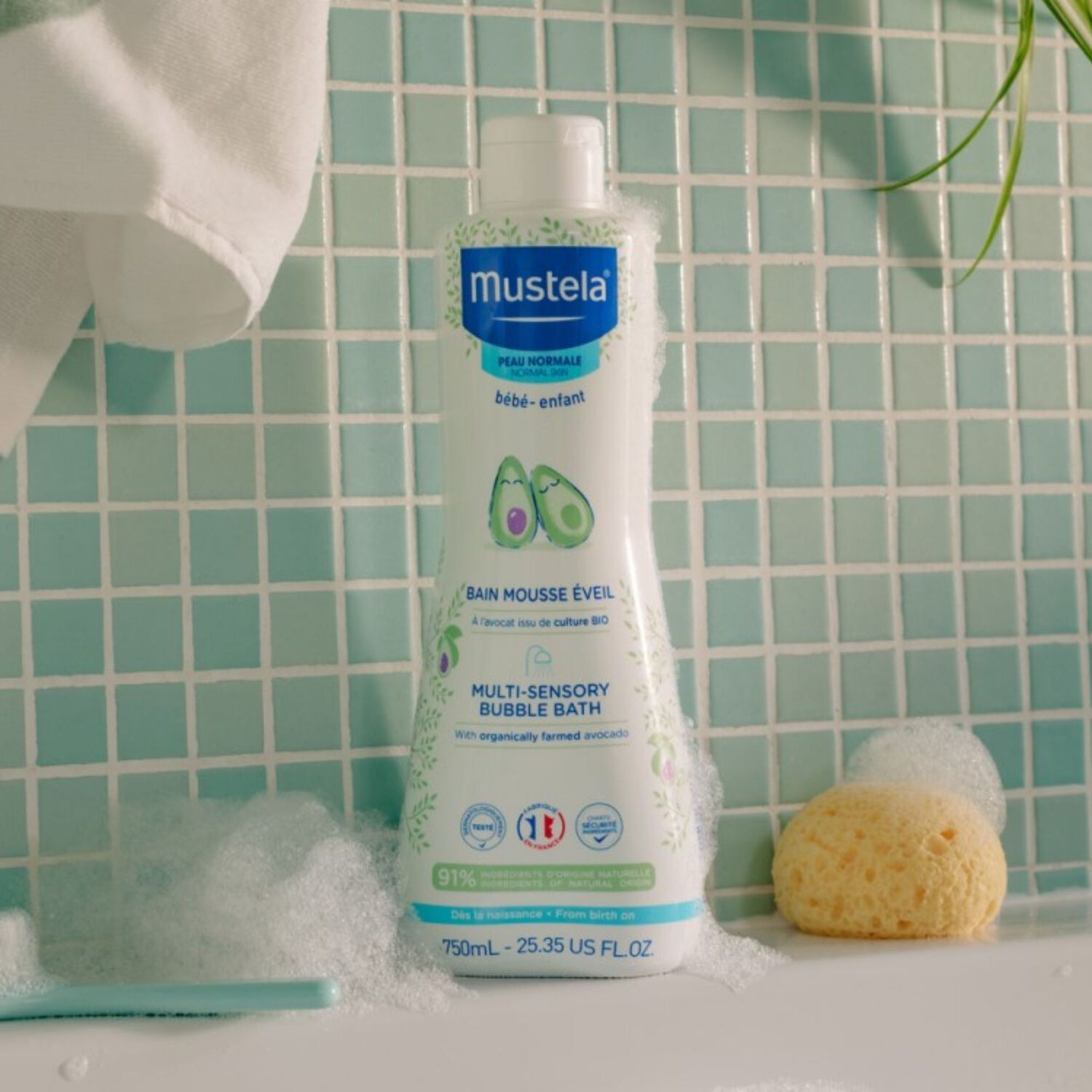 Bain Mousse Bio - Peau Normale 750 ml