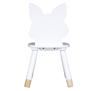 Silla infantil con forma de zorro -  28 x 28 x 52,5 cm