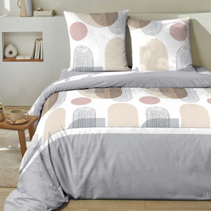Parure housse de couette 2pcs 100% coton 51 fils_simo