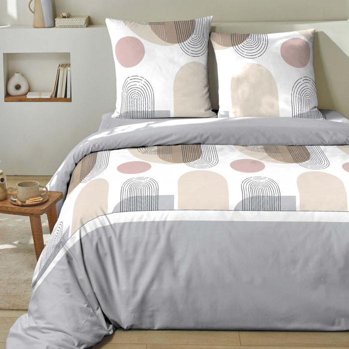 Parure housse de couette 2pcs 100% coton 51 fils_simo