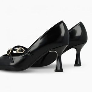 ZAPATOS DE SALÓN NEGROS GUMER-PI