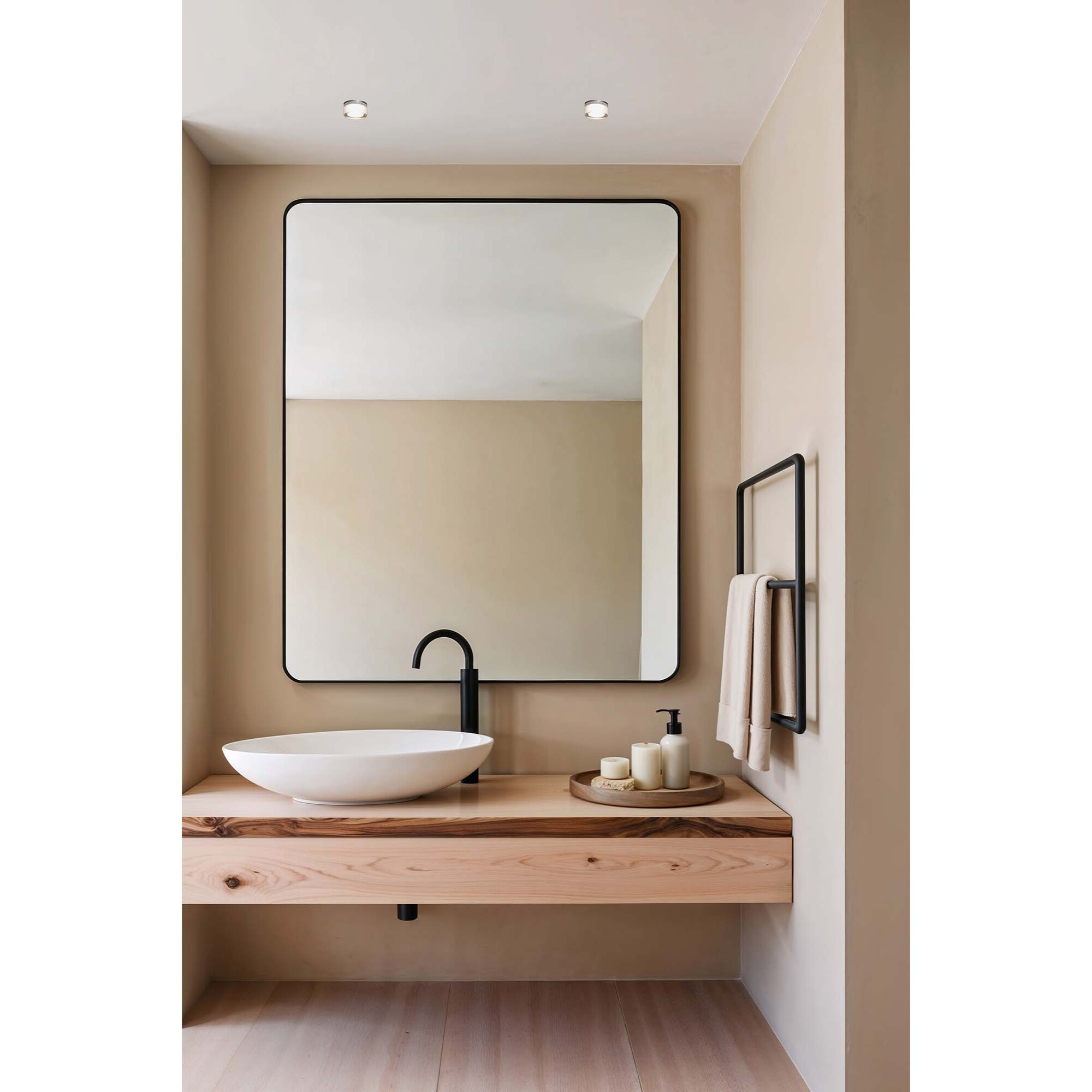 EBBA Lampe encastrable blanche et transparente