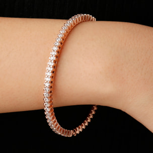 Bracciale Tennis Rigido con Cubic Zirconia