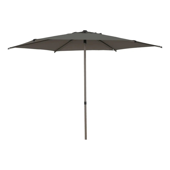 Parasol droit rond inclinable Soya 2,7m café