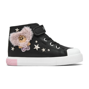 Zapatillas Altas De Niña Con Estrellas Y Pelo