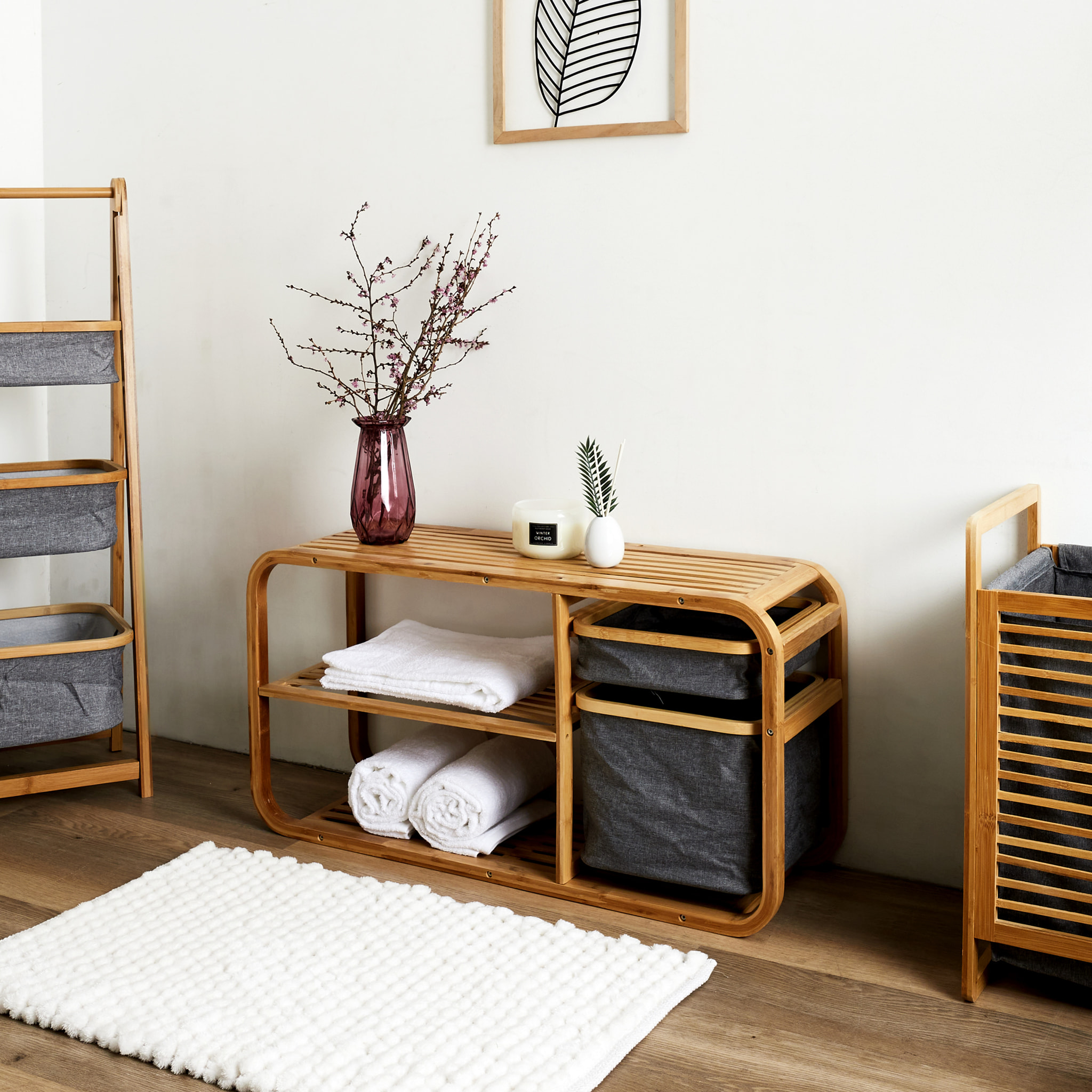 Banc Rangement Bambou