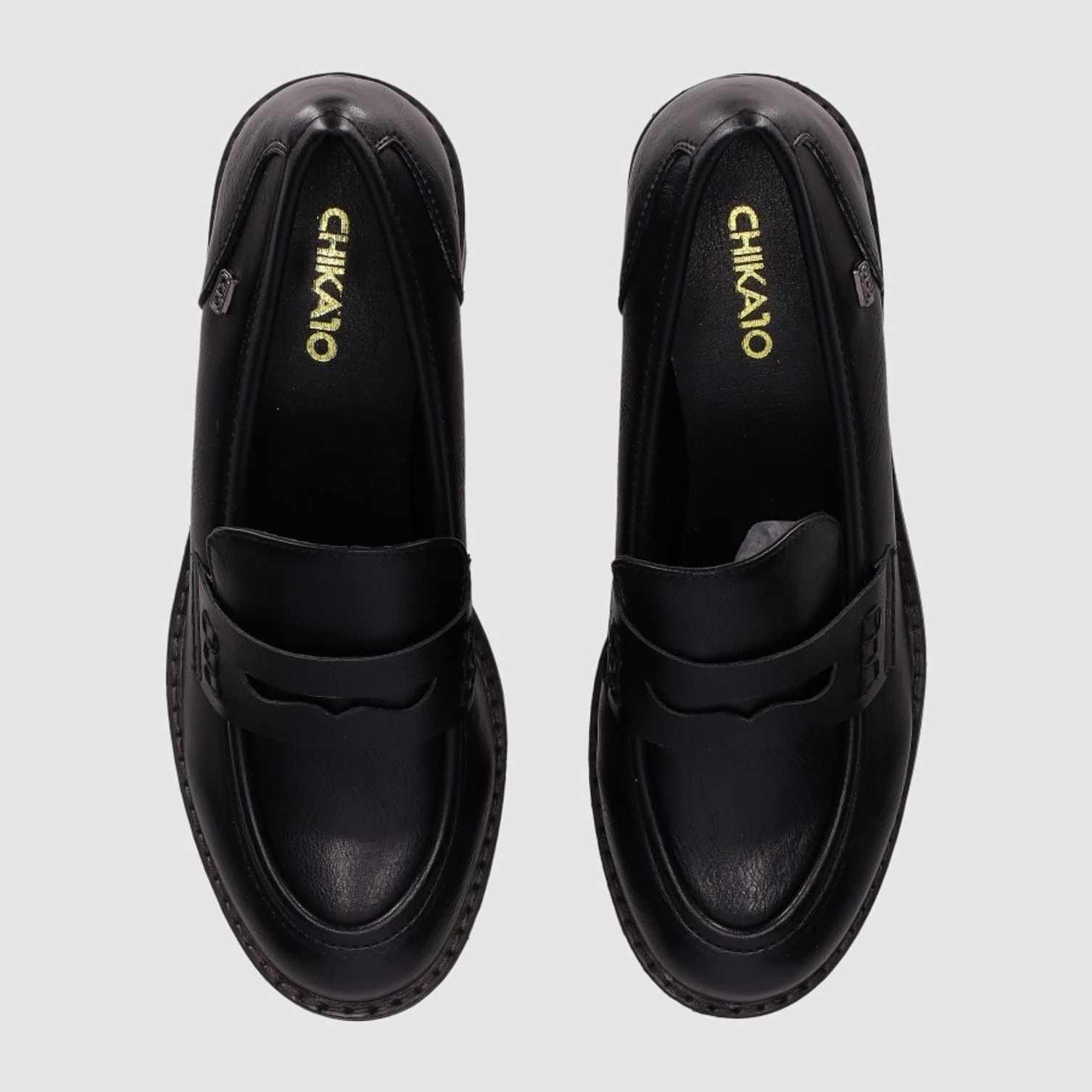 Zapatos de Piel Sintética - Negro - Tacón: 6 cm