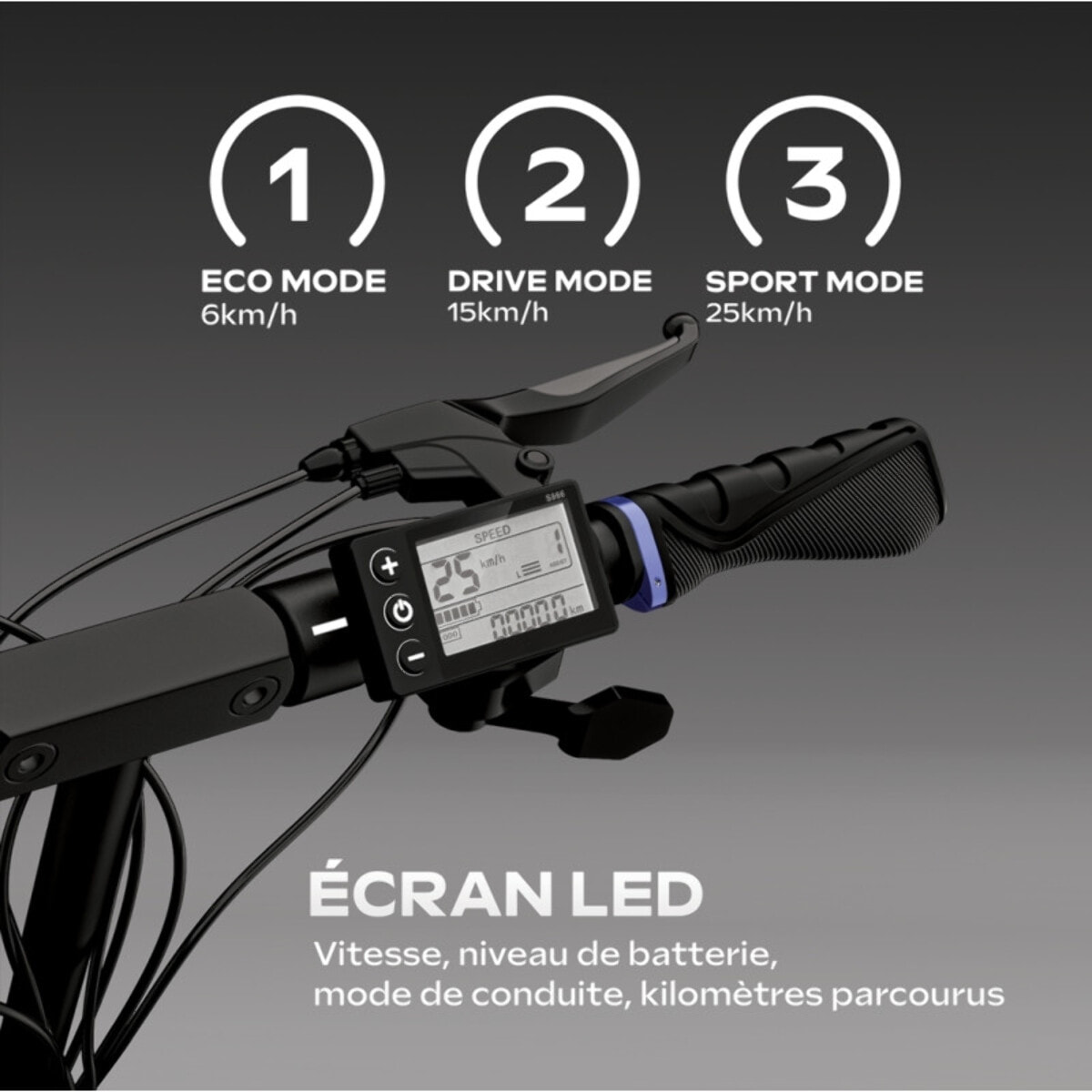 Trottinette Électrique UrbanGlide eCross ONE Red – 600W – 48V 10,4Ah – Autonomie 50km – Tout-Terrain
