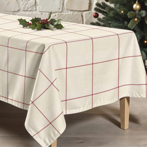 Nappe anti-taches Red windowpana 1225