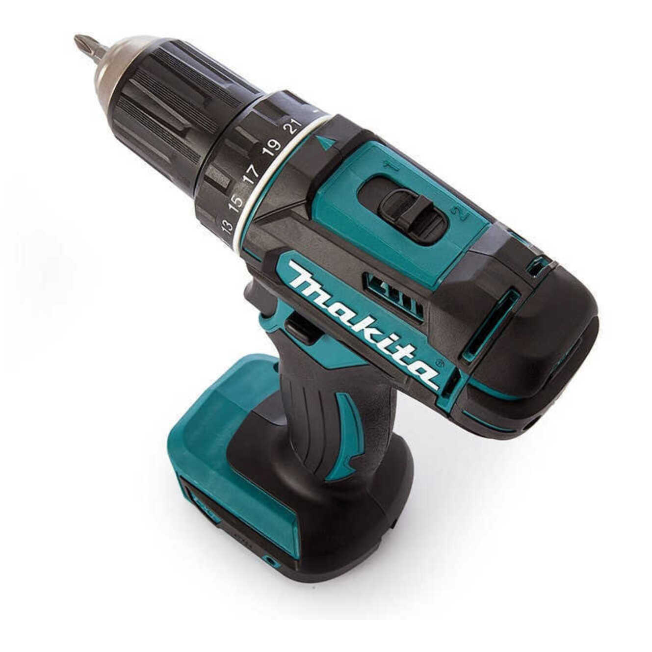 Perceuse visseuse 18V LXT - MaKITA - avec 2 batteries 3,0 Ah - cahrgeur - MAKPAC - DDF482RFJ