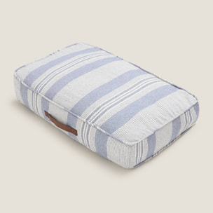 Cojín palet rayas Liraticompleto color azul