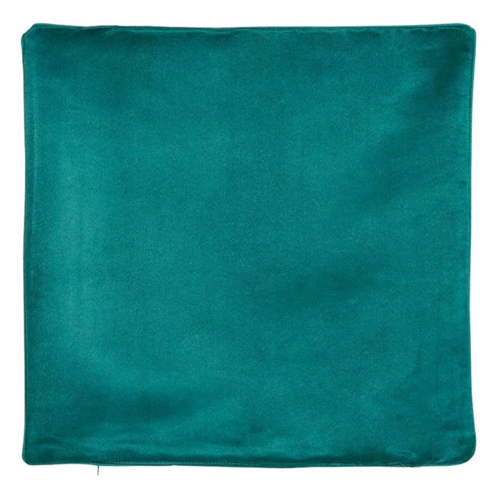 Housse de Coussin  - Effet Satiné - Vert emeraude