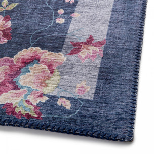 Tapis salon et chambre tissé motif floral RAJO