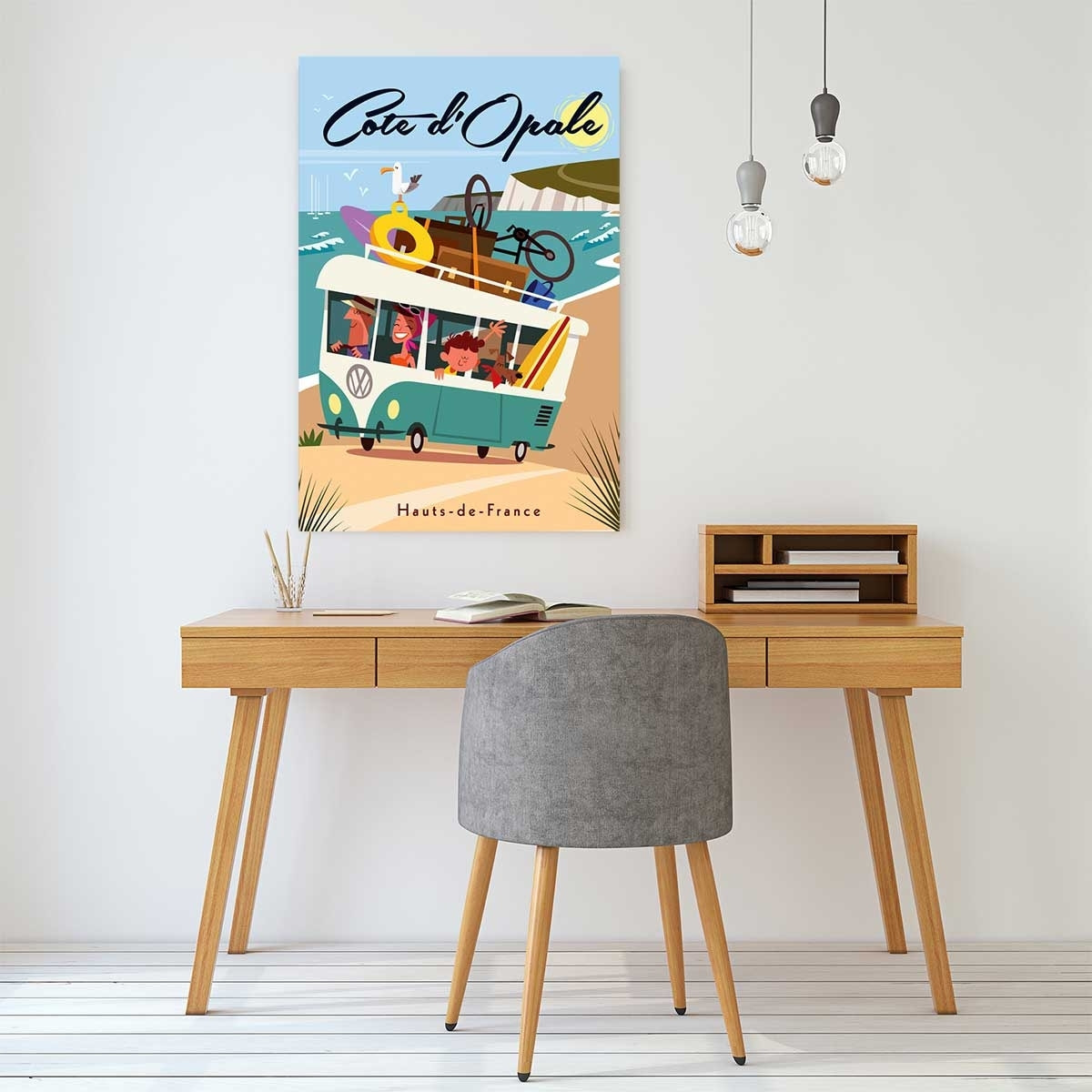 Tableau road trip sur la côte d'opale Tableau alu Dibond