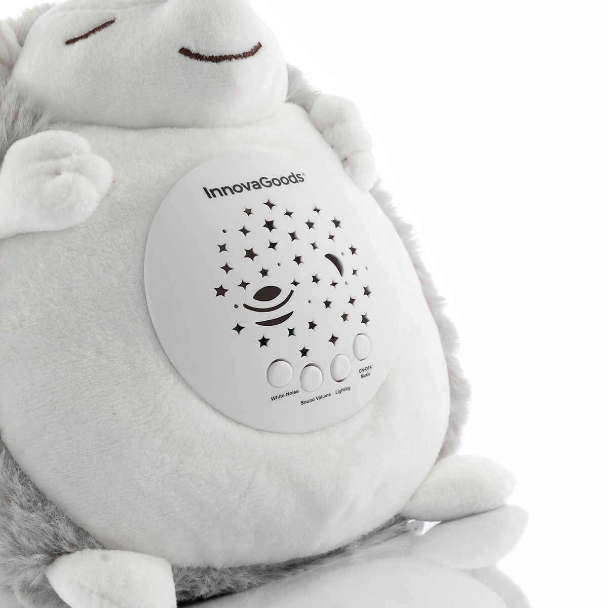 Erizo de Peluche con Ruido Blanco y Proyector Quitamiedos Spikey InnovaGoods