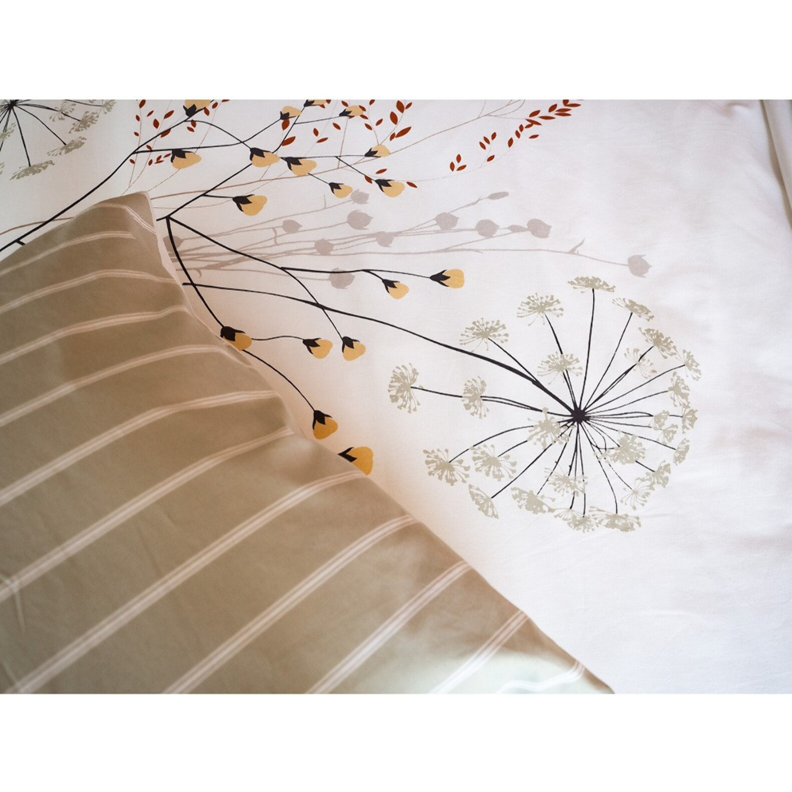 Parure De Couette 3pcs Better Coton Bci Soliflore