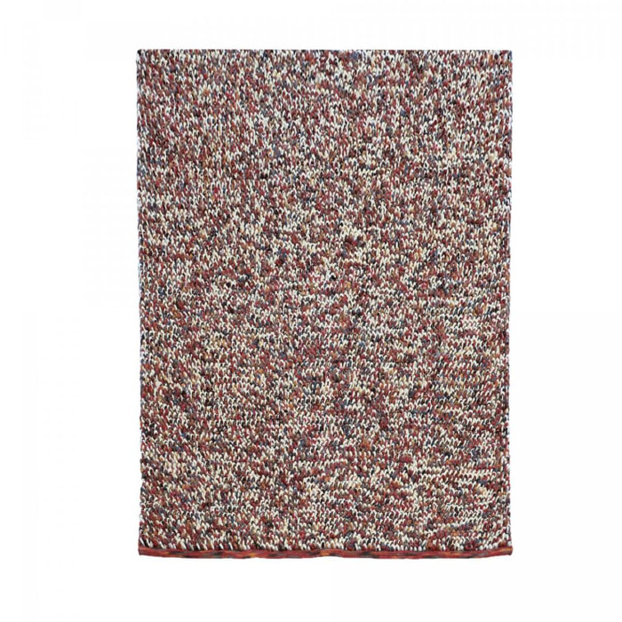 Tapis salon et chambre tissé en laine motif faux uni ULGU