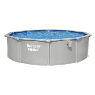 Bestway Piscine acier ronde Bestway Hydrium 457 x 122 cm gris clair