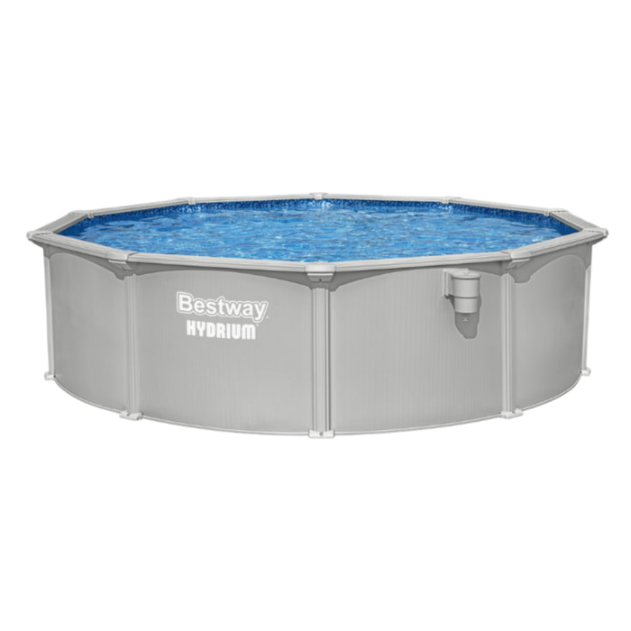 Bestway Piscine acier ronde Bestway Hydrium 457 x 122 cm gris clair