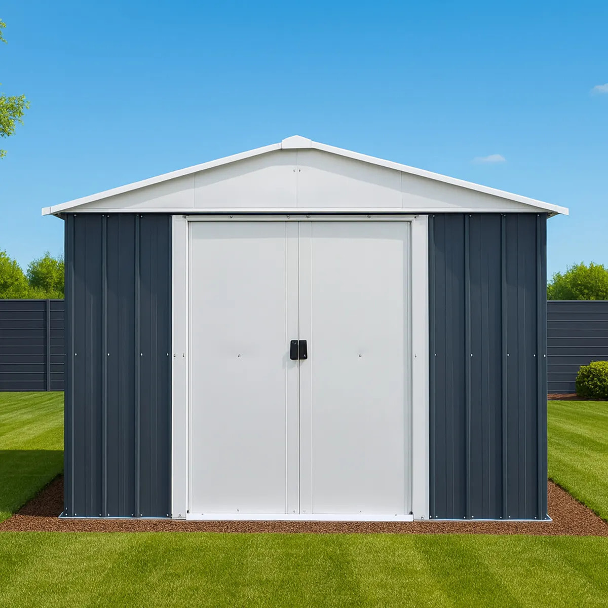 Abri de jardin métal anthracite Yardmaster - 7,21 M2