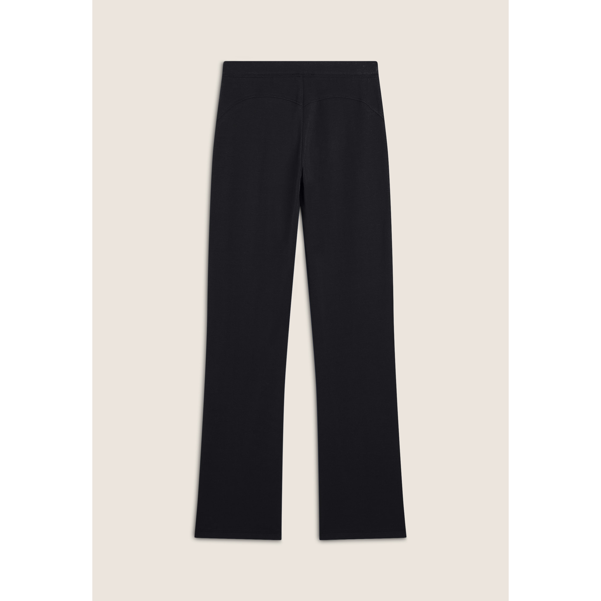 Pantaloni donna regular fit in jersey con gamba dritta