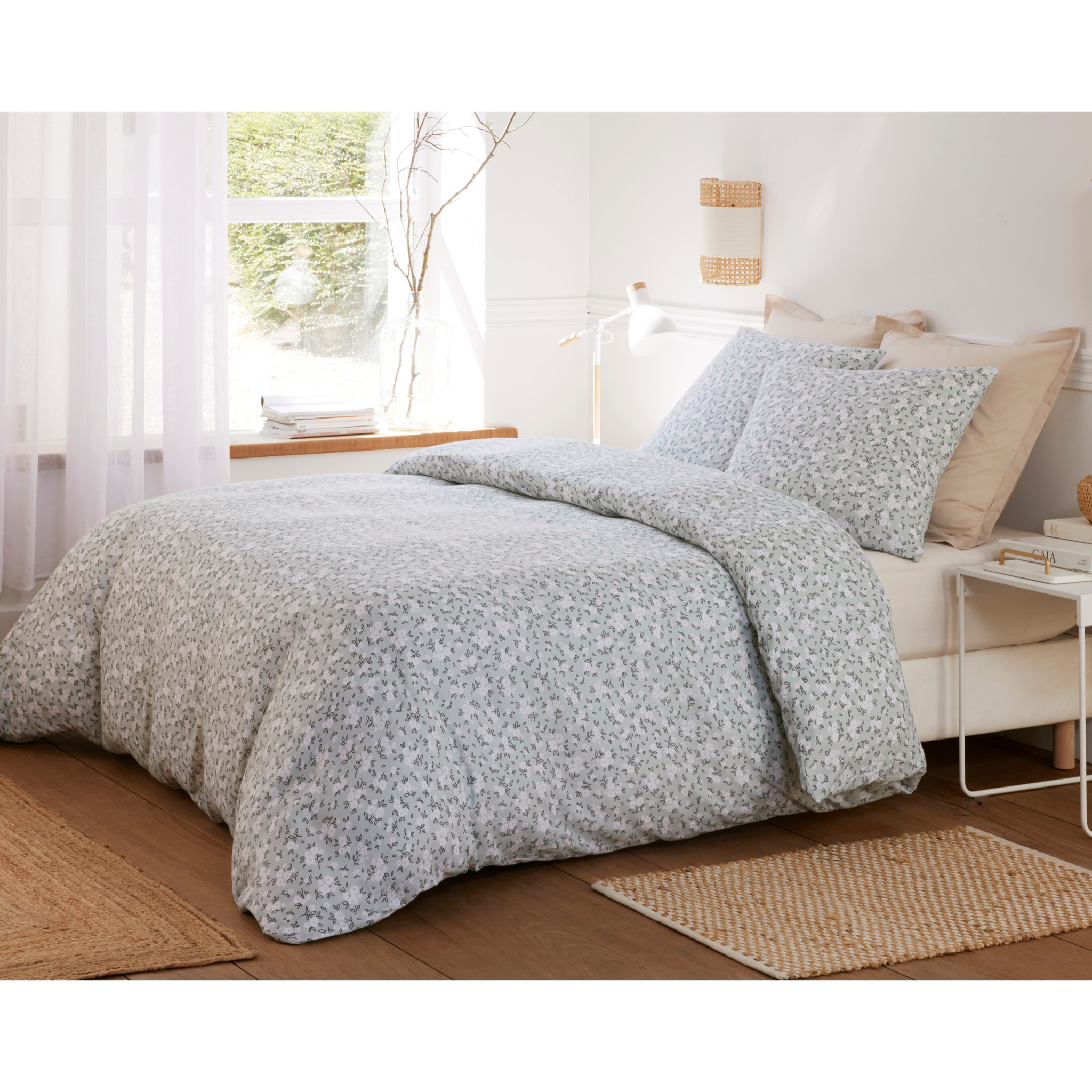 Parure housse de couette coton multicolore